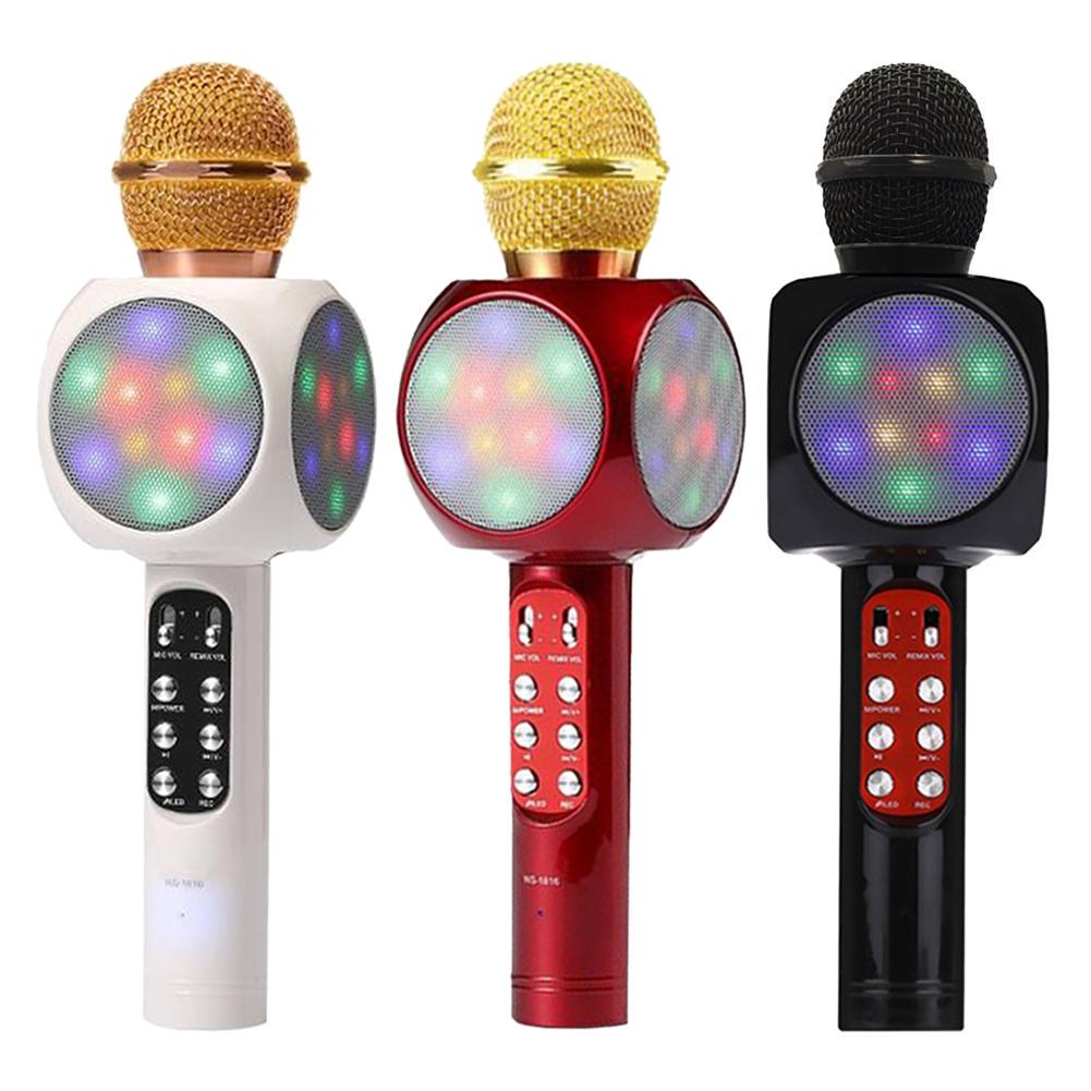 WS1816 Bluetooth Noise Reduction Capacitive Microphone Mic with Flash Light