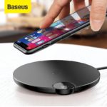 Baseus LCD Digital Display Wireless Charger for iPhone XS Max XR X Wireless Charger Pad for Samsung